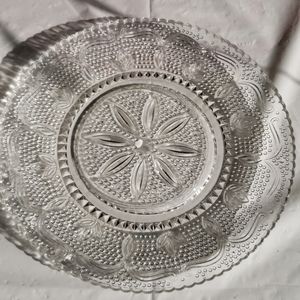 Federal glass Heritage clear dinner plates